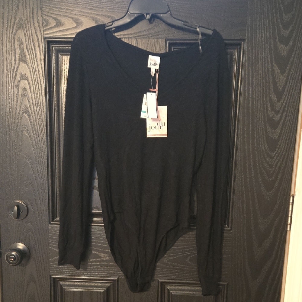 Belle Du Jour Classic Black Bodysuit